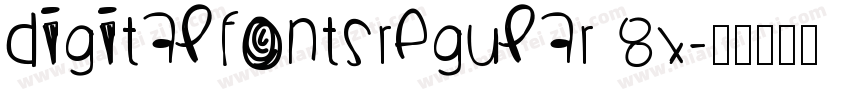 digitalfontsregular 8x字体转换